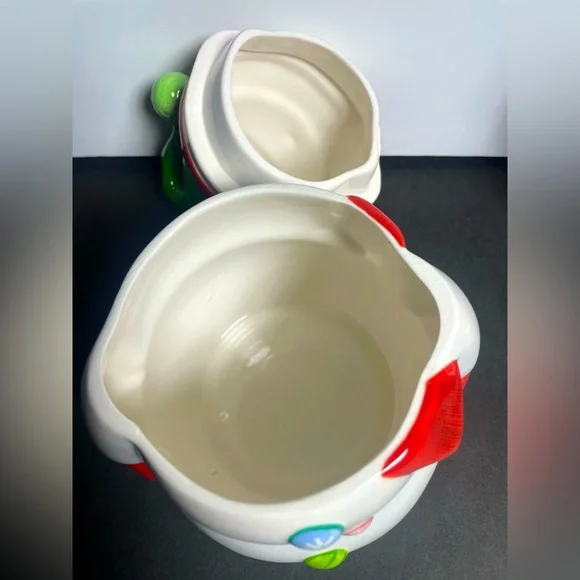 Vintage Hallmark Christmas Snowman Luminary Candle Holder & Snowman Jar - Picture 4 of 5